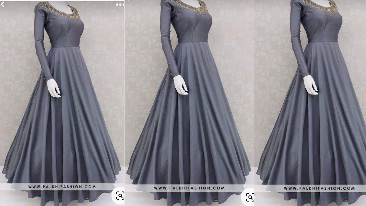 Cutting and sewing process of a simple A-shape gown with double flare  sleeves | PeakD